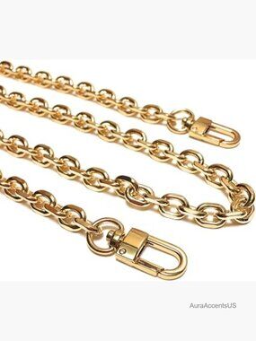 Rolo Purse Chain Diamond Cut Crossbody Shoulder Strap 16in 40cm